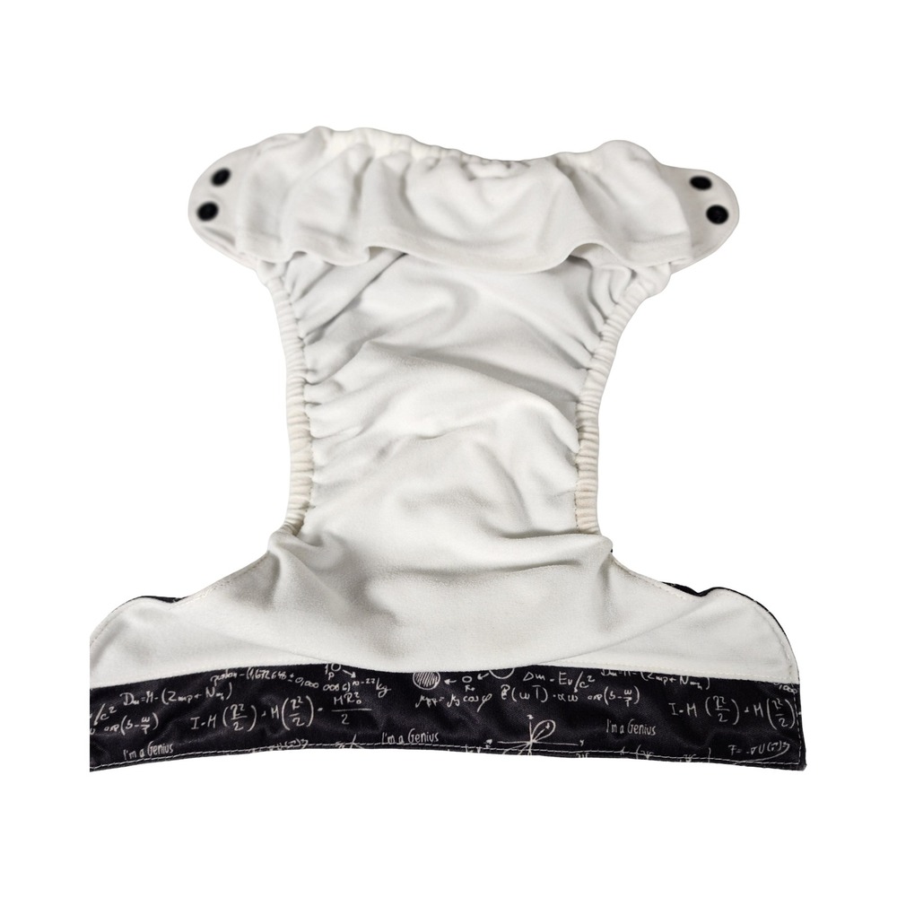 BumGenius Albert Science Math Physics Pocket Cloth Diaper with Insert Snap Rise - Picture 4 of 10